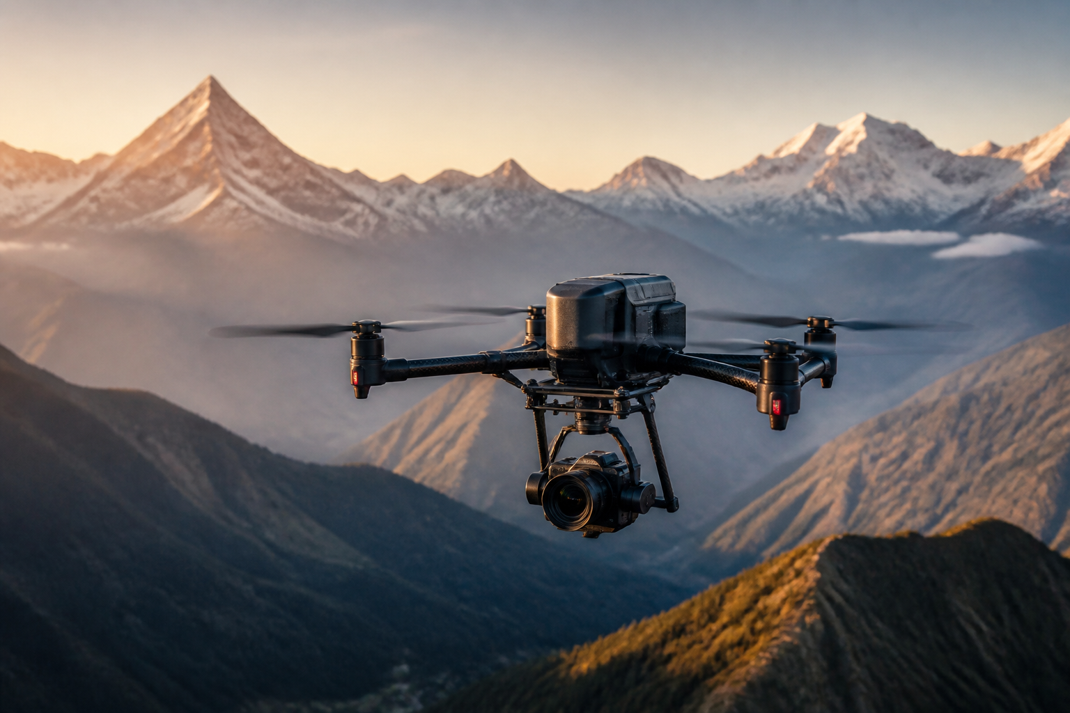 Aerial photography drone work
